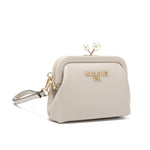 OUR ELSIE PEARL COIN PURSE IN OUR GRAY DESIGN 