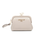 OUR ELSIE PEARL COIN PURSE IN OUR GRAY DESIGN 