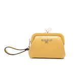 OUR ELSIE PEARL COIN PURSE IN OUR YELLOW DESIGN 